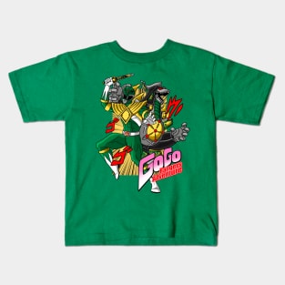 Go Go Rangers Adventure (Green) Kids T-Shirt